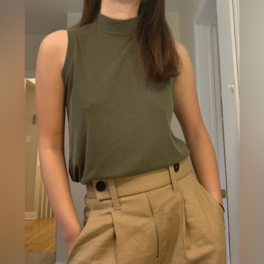Banana Republic Army Green Top